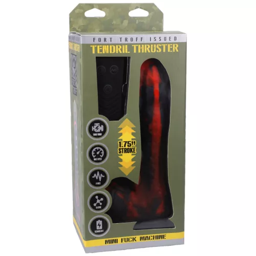 DOC JOHNSON – Tendril Thruster mini távirányítós szexgép, lökő és vibráló funkcióval, újratölthető