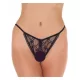 AMORABLE – Nyitott tanga, fekete, csipkés fazon, egy méret
