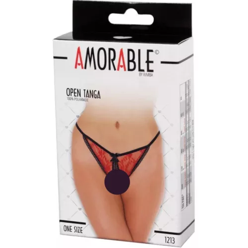 AMORABLE – Nyitott tanga, piros, csábító fazon, egy méret