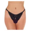 AMORABLE – Nyitott tanga, fekete, elegáns fazon, egy méret