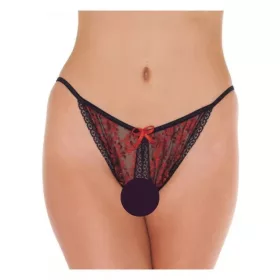   AMORABLE – Nyitott tanga, fekete-piros kombináció, egy méret