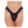 AMORABLE – Nyitott slip bugyi, fekete, egy méret