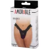 AMORABLE – Nyitott slip bugyi, fekete, egy méret
