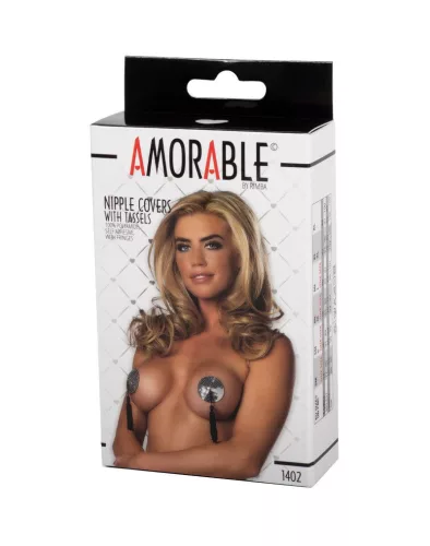 AMORABLE – Öntapadós mellbimbótakaró rojttal, ezüst
