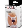 AMORABLE – Harisnyatartó szett harisnyával, fehér, csábító, egy méret