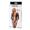 AMORABLE – Hálós, keresztpántos nyitott cicaruha, fekete, egy méret