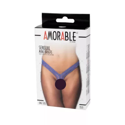 AMORABLE – Csipkés női tanga, lila, egy méret