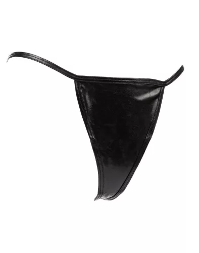 AMORABLE – Mini tanga, fekete, fényes, egy méret
