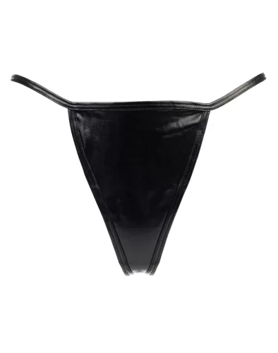 AMORABLE – Mini tanga, fekete, fényes, egy méret