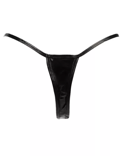 AMORABLE – Mini tanga, fekete, fényes, egy méret