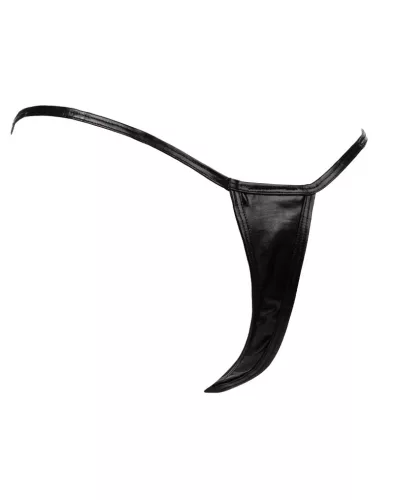 AMORABLE – Mini tanga, fekete, fényes, egy méret
