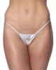 AMORABLE – Mini tanga, ezüst, fényes, egy méret