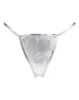AMORABLE – Mini tanga, ezüst, fényes, egy méret
