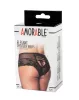 AMORABLE – Nyitott hátú fűzős női bugyi, fekete, egy méret