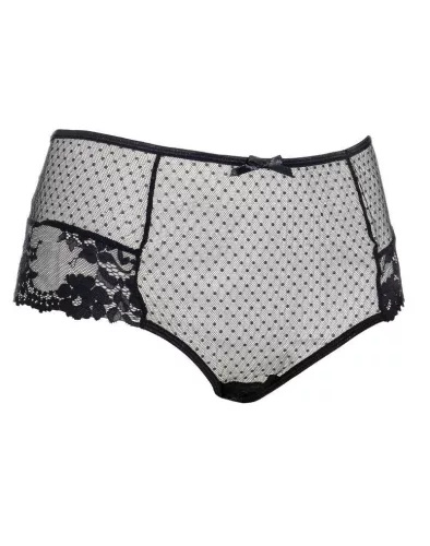 AMORABLE – Nyitott hátú fűzős női bugyi, fekete, egy méret