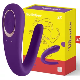   SATISFYER – Double Classic újratölthető párvibrátor, lila