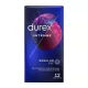 DUREX – Intense bordázott és pontozott óvszer stimuláló géllel, 12 db
