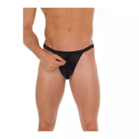   AMORABLE – Átlátszó férfi tanga cipzárral, fekete, egy méret