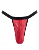AMORABLE – Férfi áttetsző tanga cipzárral, piros, egy méret