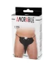 AMORABLE – Férfi tanga elefántfej mintával, fekete, egy méret