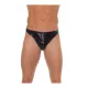 AMORABLE – Férfi tanga PVC hatású anyagból, fekete, egy méret