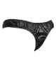 AMORABLE – Férfi tanga PVC hatású anyagból, fekete, egy méret