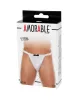 AMORABLE – Smoking stílusú férfi tanga, fekete-fehér, egy méret