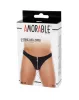 AMORABLE – Férfi tanga cipzárral, fekete, egy méret