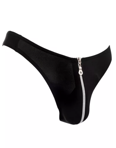 AMORABLE – Férfi tanga cipzárral, fekete, egy méret