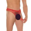 AMORABLE – Átlátszó férfi tanga extra pénisztartóval, piros, egy méret