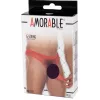AMORABLE – Átlátszó férfi tanga extra pénisztartóval, piros, egy méret