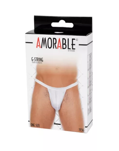 AMORABLE – Férfi zsinórtanga, fehér, egy méret