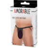 AMORABLE – Átlátszó férfi pénisztartós pántos alsó, fekete, egy méret