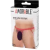 AMORABLE – Átlátszó férfi pénisztartós pántos alsó, piros, egy méret