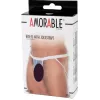 AMORABLE – Átlátszó férfi pénisztartós pántos alsó, fehér, egy méret