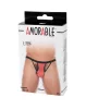AMORABLE – Férfi nyitott tanga, piros-fekete, egy méret