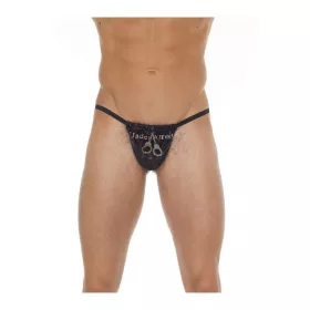 AMORABLE – Férfi tanga felirattal, fekete, egy méret