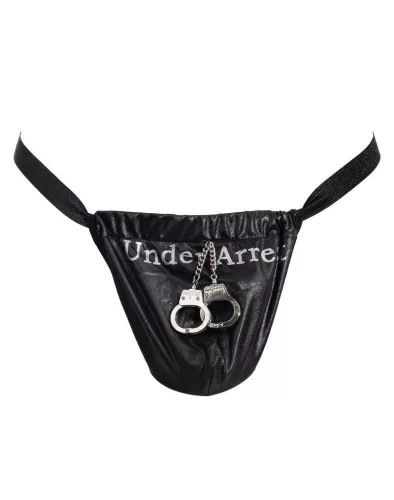 AMORABLE – Férfi tanga felirattal, fekete, egy méret