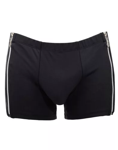 AMORABLE – Szexi férfi boxer két cipzárral, fekete, egy méret