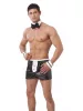 AMORABLE – 4 részes férfi chippendale szett, fekete-fehér, egy méret