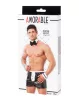 AMORABLE – 4 részes férfi chippendale szett, fekete-fehér, egy méret