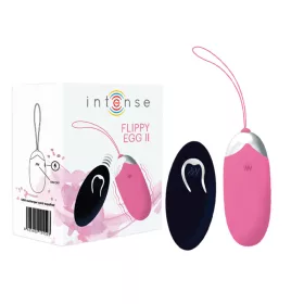   INTENSE - Flippy vibrációs tojás, rózsaszín, újratölthető, távirányítós