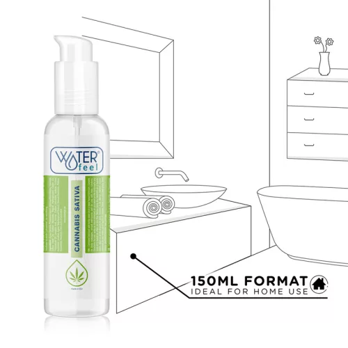 WATERFEEL – Cannabis aroma vízbázisú síkosító kendermagolajjal, 150 ml