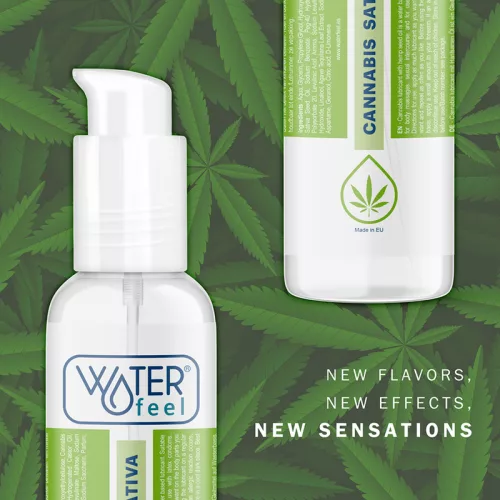 WATERFEEL – Cannabis aroma vízbázisú síkosító kendermagolajjal, 150 ml