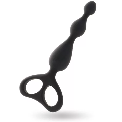 INTENSE – Danti anál tágító és masszírozó, szilikon, 17,5 cm, fekete