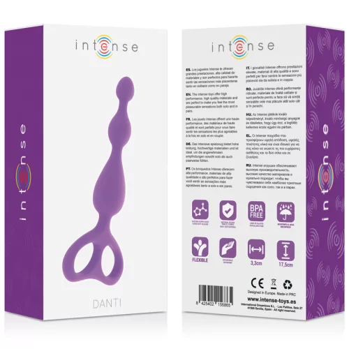 INTENSE – Danti anál tágító és masszírozó, szilikon, 17,5 cm, lila