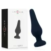 INTENSE – Pipo szilikon anál plug, kúpos forma, fekete, 10 cm