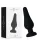 INTENSE – Pipo szilikon anál plug, kúpos forma, fekete, 11 cm