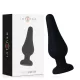INTENSE – Pipo szilikon anál plug, kúpos forma, fekete, 11 cm