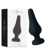 INTENSE – Pipo szilikon anál plug, kúpos forma, fekete, 13 cm